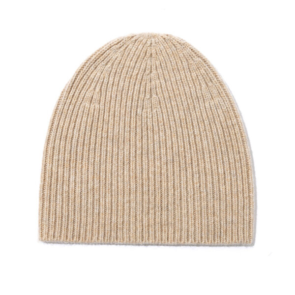 100% wool ribbed knit beanie - Image 7