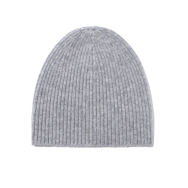 100% wool ribbed knit beanie - Image 5