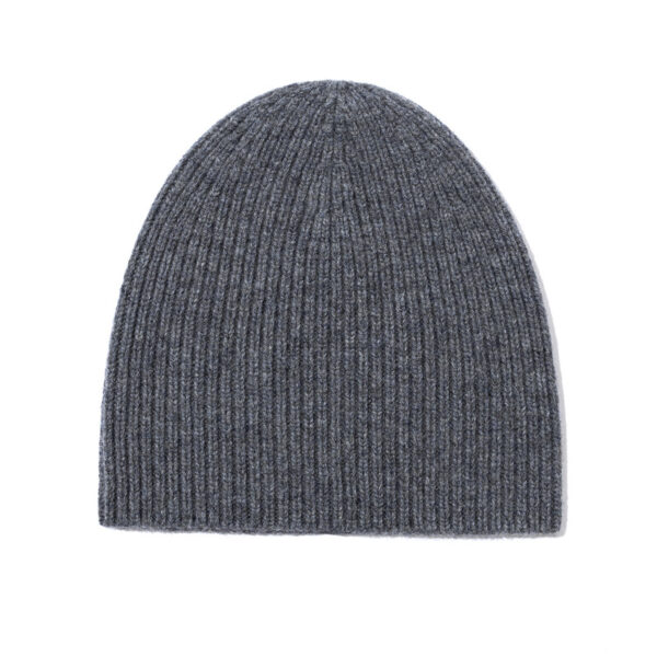 100% wool ribbed knit beanie - Image 6