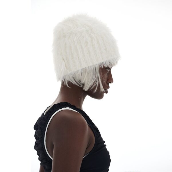 Unisex Faux Fur Winter Outdoor Travel Warm Beanie - Image 2